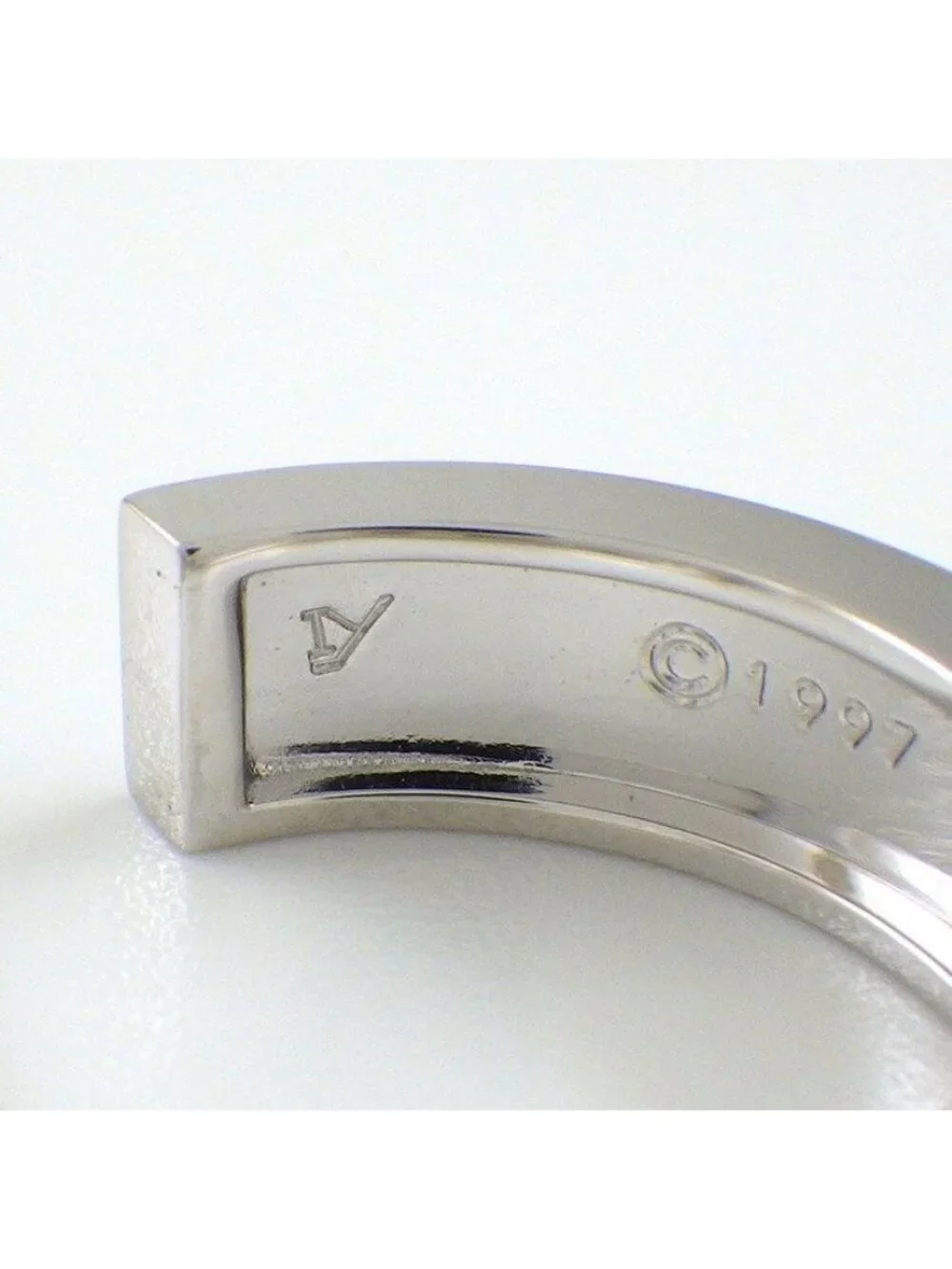 Cartier Earrings Love Hoop Diamond 18k White Gold